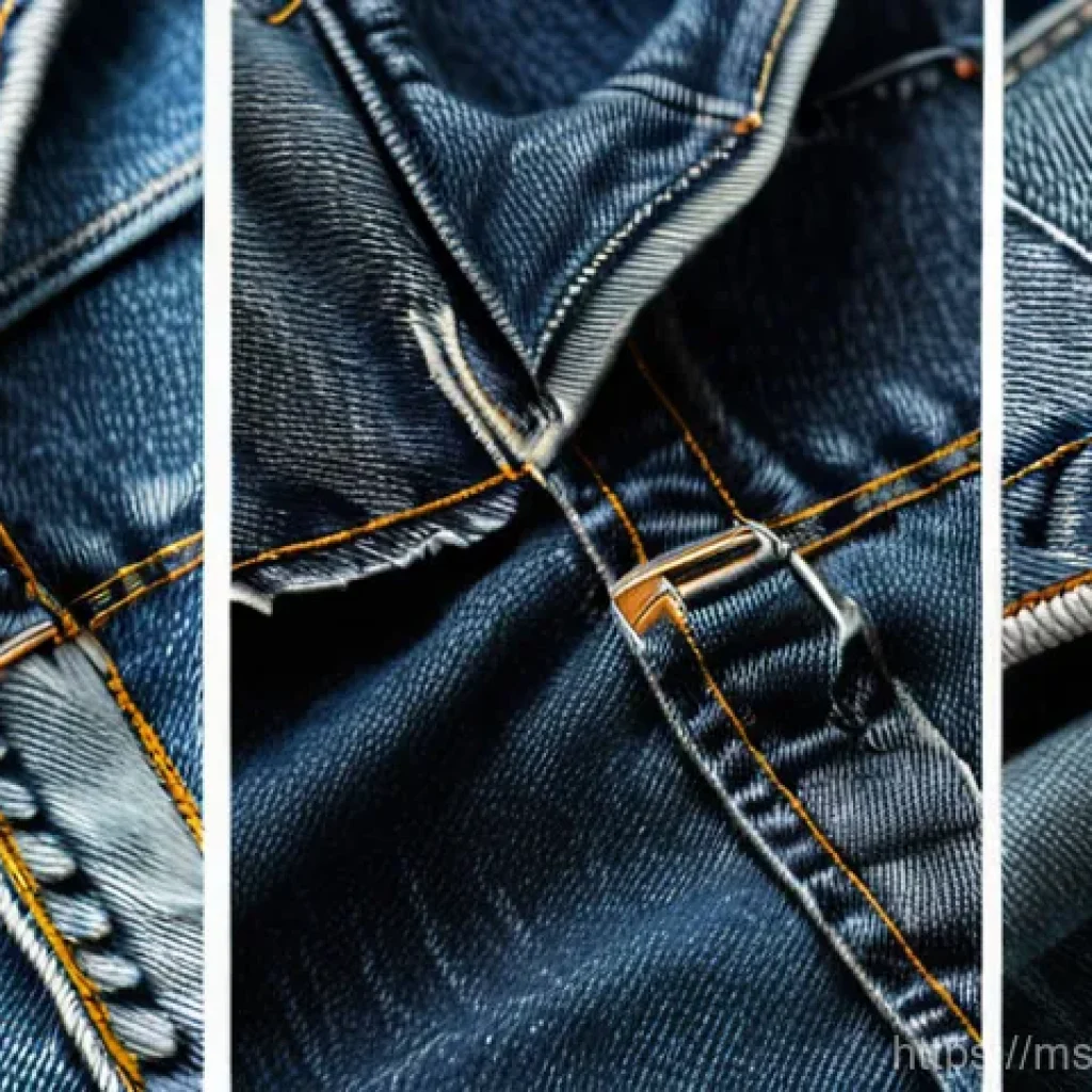 데님 재킷 코디법 - Here are three detailed image generation prompts in English, inspired by the provided text about den...