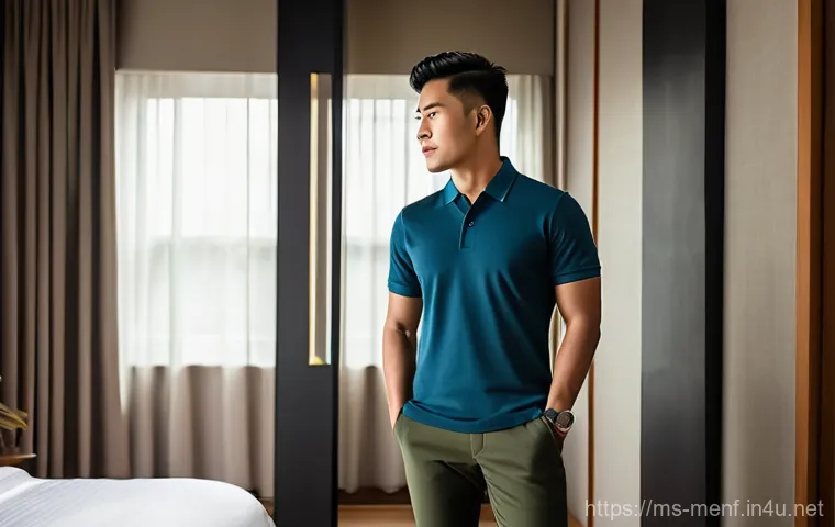 남성 의류 브랜드 추천 - **A Stylish Malaysian Man Embracing His Body and Skin Tone**
    "A confident Malaysian man in his l...