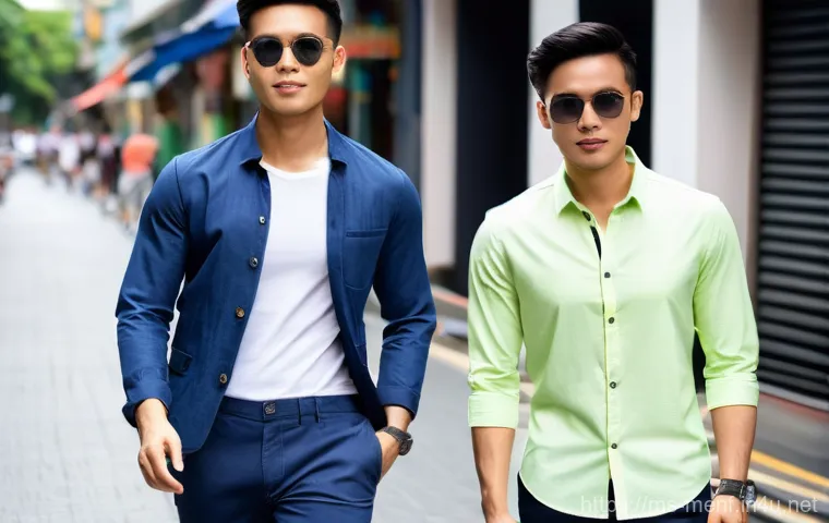 남성 의류 브랜드 추천 - **A Stylish Malaysian Man Embracing His Body and Skin Tone**
    "A confident Malaysian man in his l...