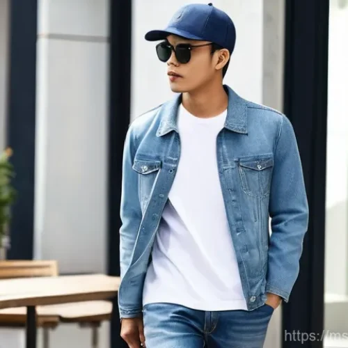 Home 26 남성 스트레이트 핏 청바지 - **Prompt 1: Casual Weekend Vibe with Straight Fit Jeans**
Generate an image of a confident and s...