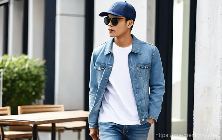 남성 스트레이트 핏 청바지 - **Prompt 1: Casual Weekend Vibe with Straight Fit Jeans**
Generate an image of a confident and s...